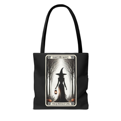 Salem Witch Tarot Tote Bag - "They Missed One"