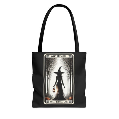 Salem Witch Tarot Tote Bag - "They Missed One"