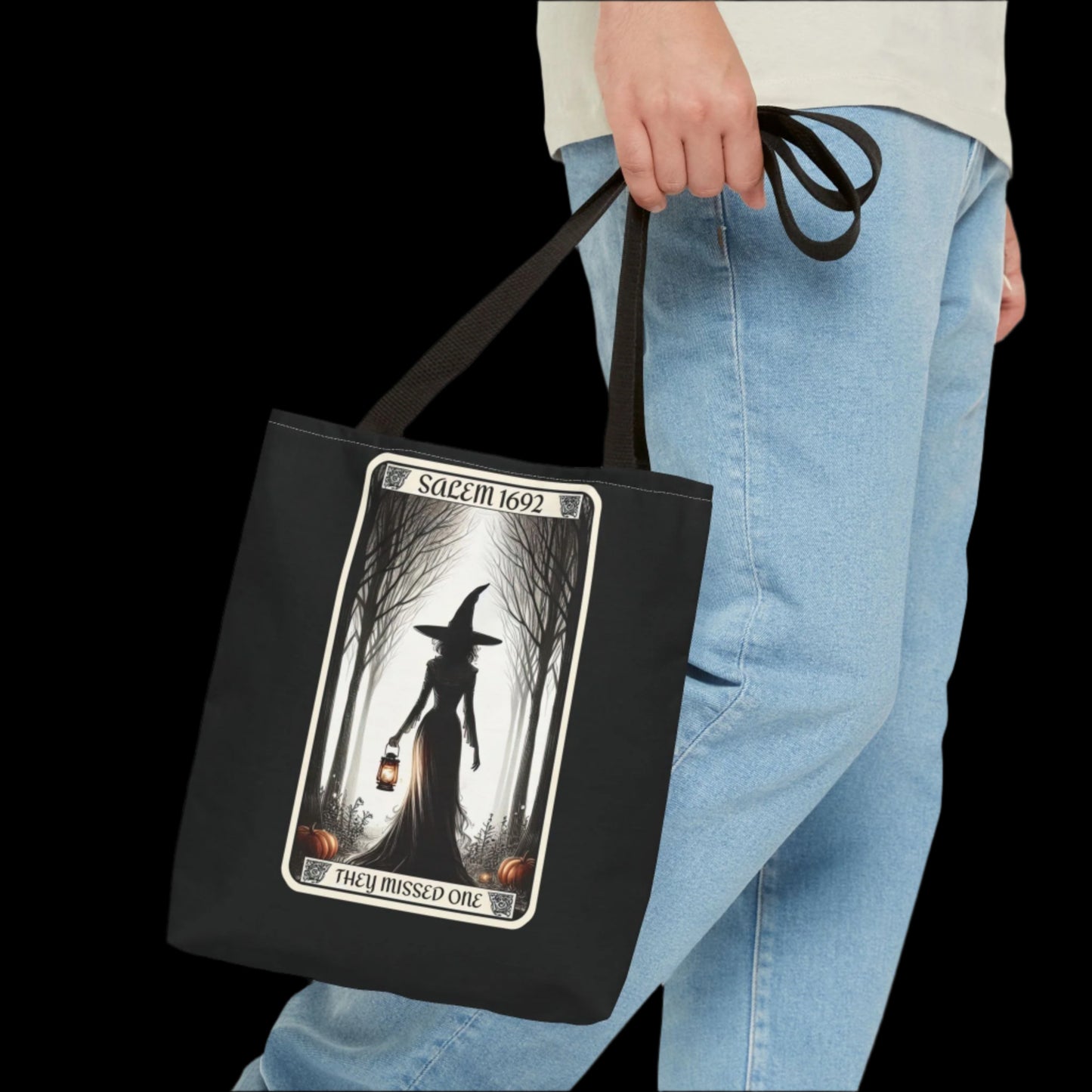 Salem Witch Tarot Tote Bag - "They Missed One"