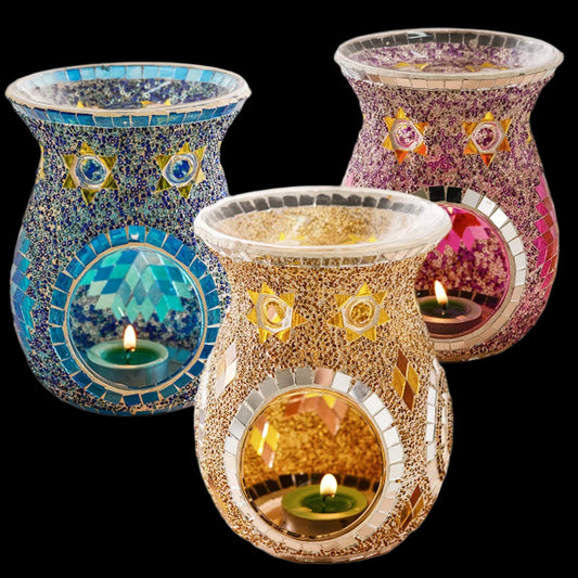 Colorful Turkish-Style Glass Aromatherapy Burner