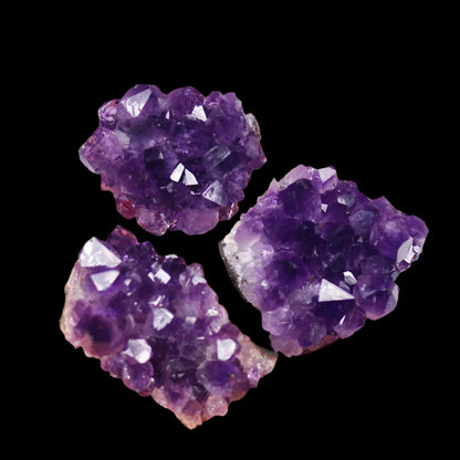 Natural Amethyst Cluster - Raw Healing Crystal Specimens (30-50mm, Multiple Weights)