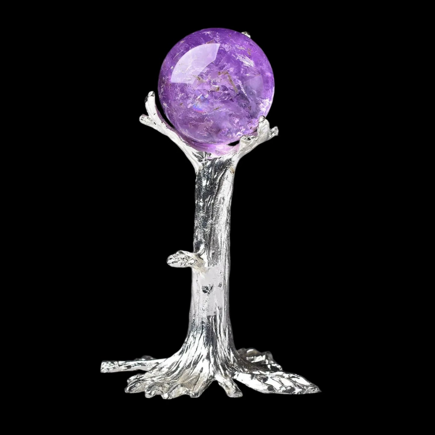 Tree Shape Crystal Ball Stand Base Resin Room Decor Sphere Stand Holder Ornament