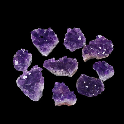 Natural Amethyst Cluster - Raw Healing Crystal Specimens (30-50mm, Multiple Weights)