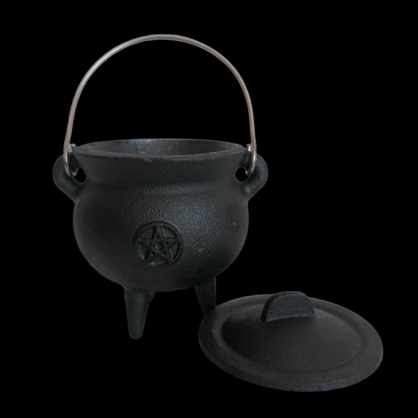 Pentagram Cast Iron Ritual Cauldron - Enchant Your Practice