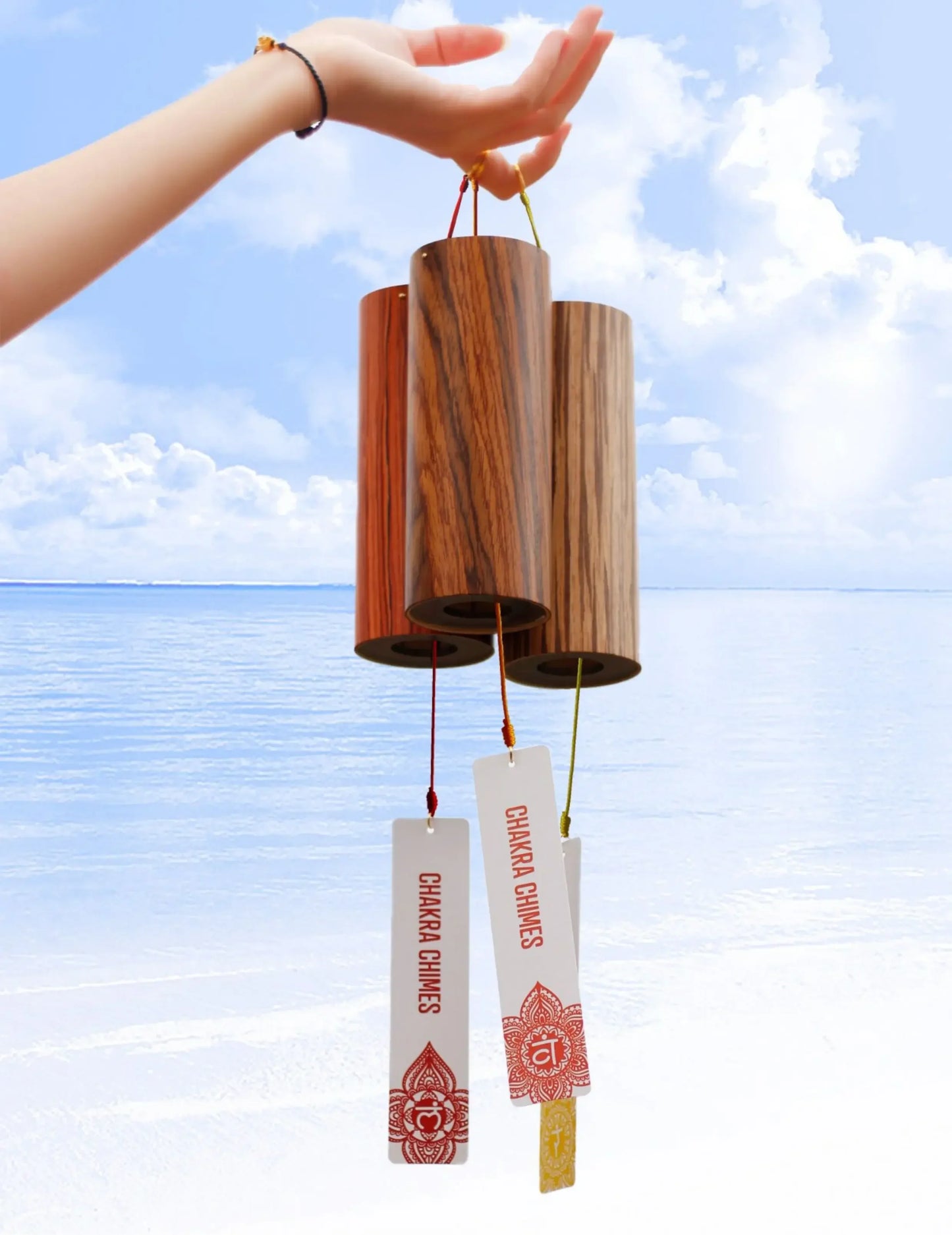 Chord Wind Chime - Natural Wood and Metal Resonance for Melodic Harmony