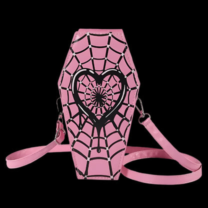 Spider Web Coffin Shoulder Bag