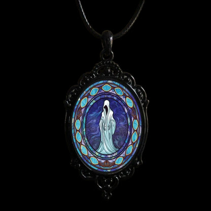 Gothic Vintage  Cameo Pendant Necklace