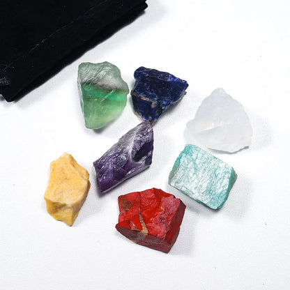 7 Chakra Healing Crystal Set – Natural Energy Balancing Stones