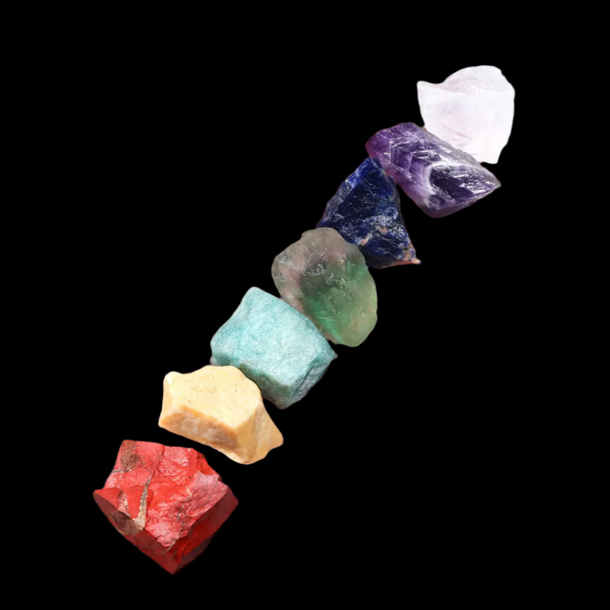 7 Chakra Healing Crystal Set – Natural Energy Balancing Stones