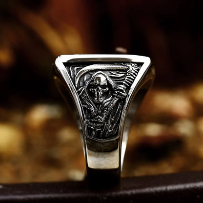 Grim Reaper Ring – 316L Stainless Steel Skull Ring for Men