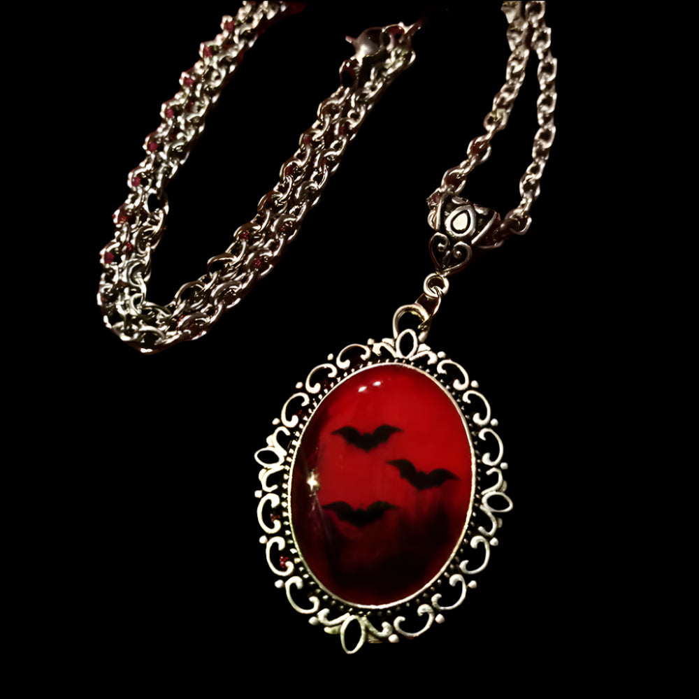 Gothic Vintage  Cameo Pendant Necklace