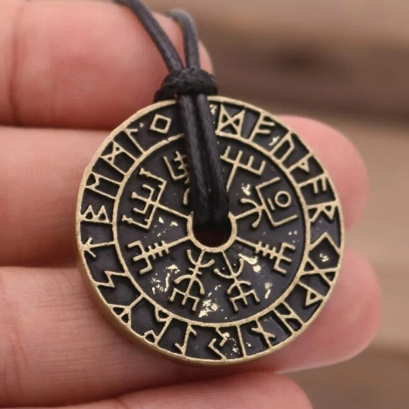 Norse Vikings Odin's Runes Pendant Necklace