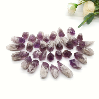 Natural Amethyst Raw Stone Point Mini Wands - Healing Crystals