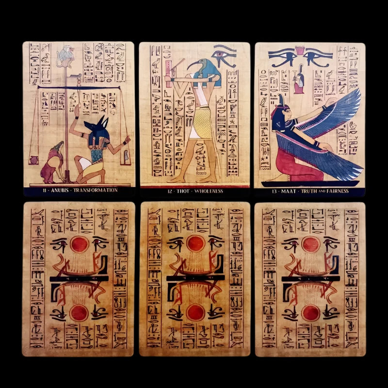 Egyptian Gods Oracle Cards – 36-Card Deck for Mystical Divination