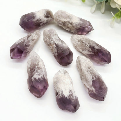 Natural Amethyst Raw Stone Point Mini Wands - Healing Crystals