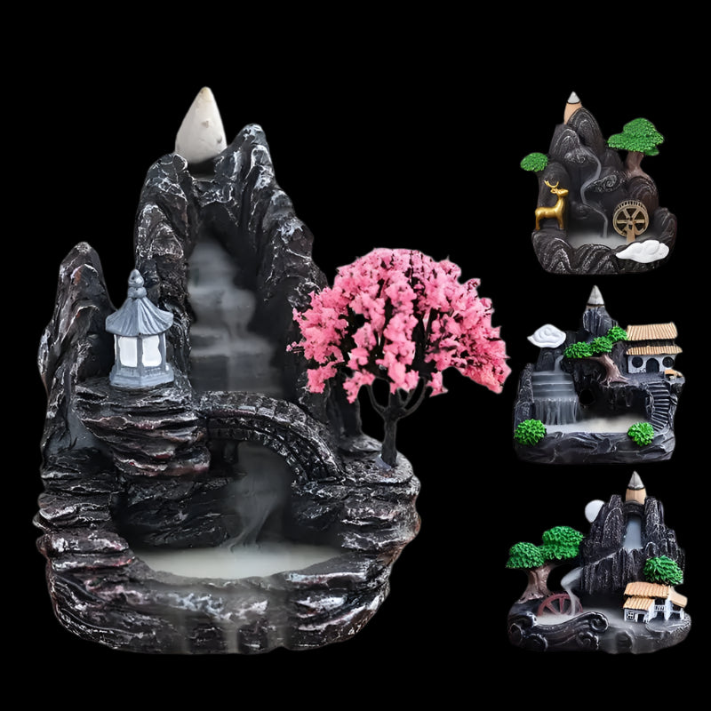 Backflow Incense Holder – Decorative Resin Design