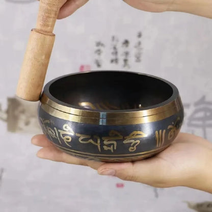 Tibetan Singing Bowl - Handmade Sound Healing Therapy Instrument for Yoga and Meditation