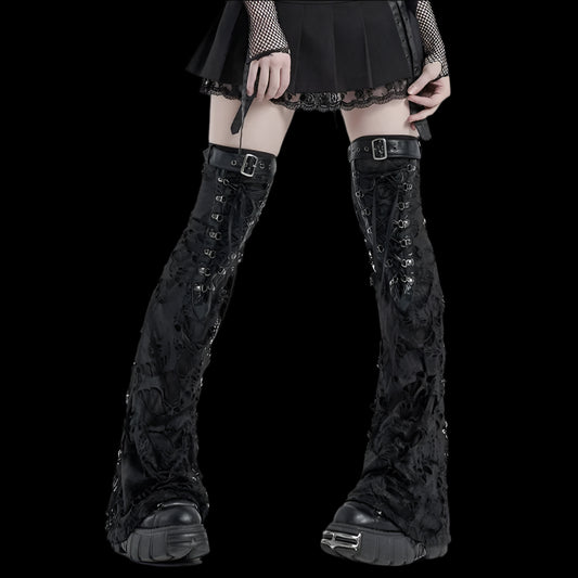 Decadent Punk Shabby Lace-Up Leg Sleeves