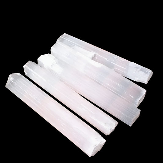 Natural Gypsum Sticks – Raw White Selenite Wand