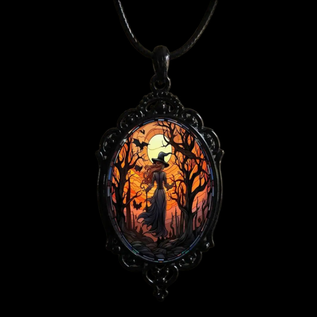 Gothic Vintage  Cameo Pendant Necklace