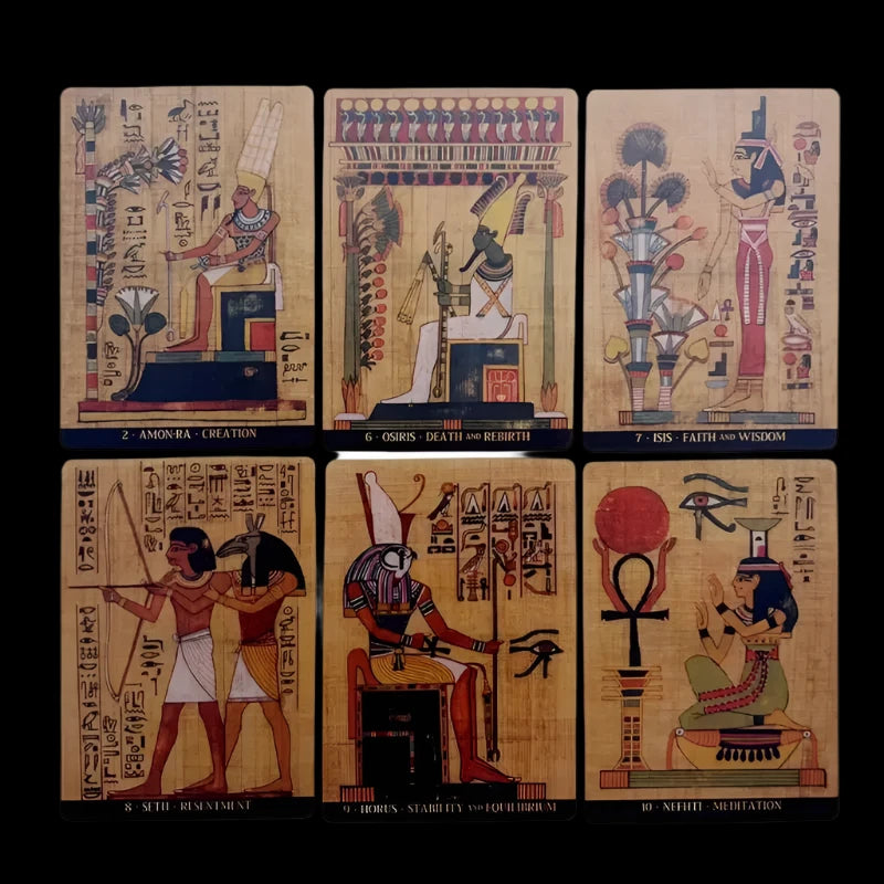 Egyptian Gods Oracle Cards – 36-Card Deck for Mystical Divination