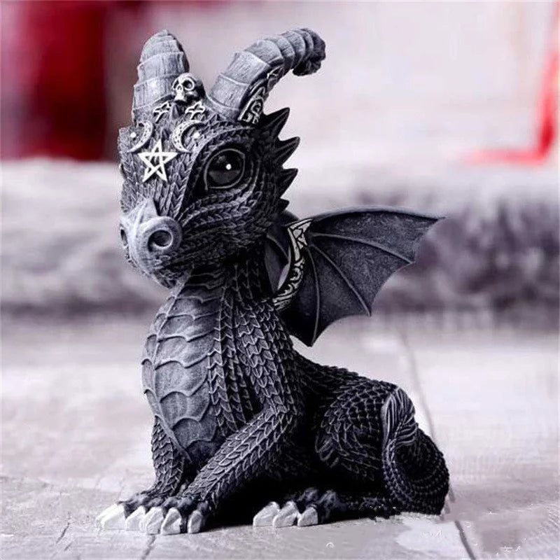 Mythical Guardian Resin Figurine - Griffin, Dragon, or Cerberus