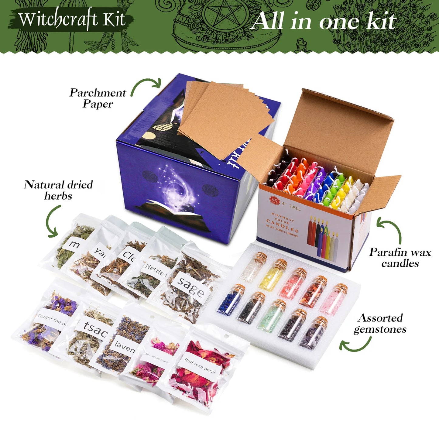 Wiccan Altar Supplies Witchcraft Starter Kit