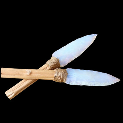 Celestial Opal Crystal Ritual Dagger - Handcrafted Energy Tool