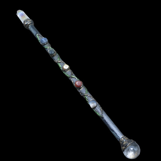 Enchanted Crystal Magic Wand - Reiki & Spellwork Tool