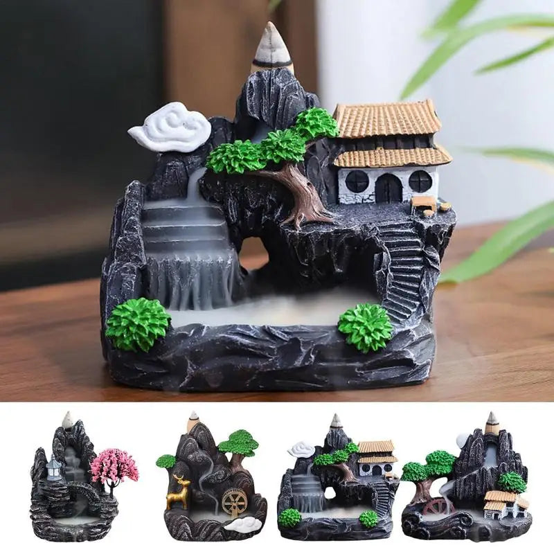 Backflow Incense Holder – Decorative Resin Design