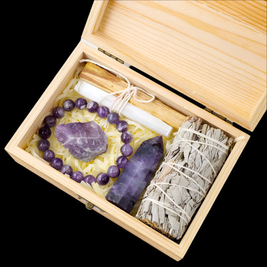 Mystic Crystal Healing Gift Set - Rose Quartz or Amethyst