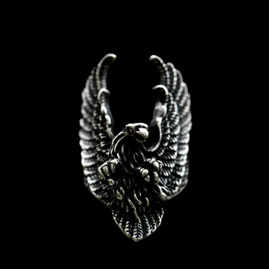 Vikings Nordic Raven Eagle Ring – Guardian of the Skies