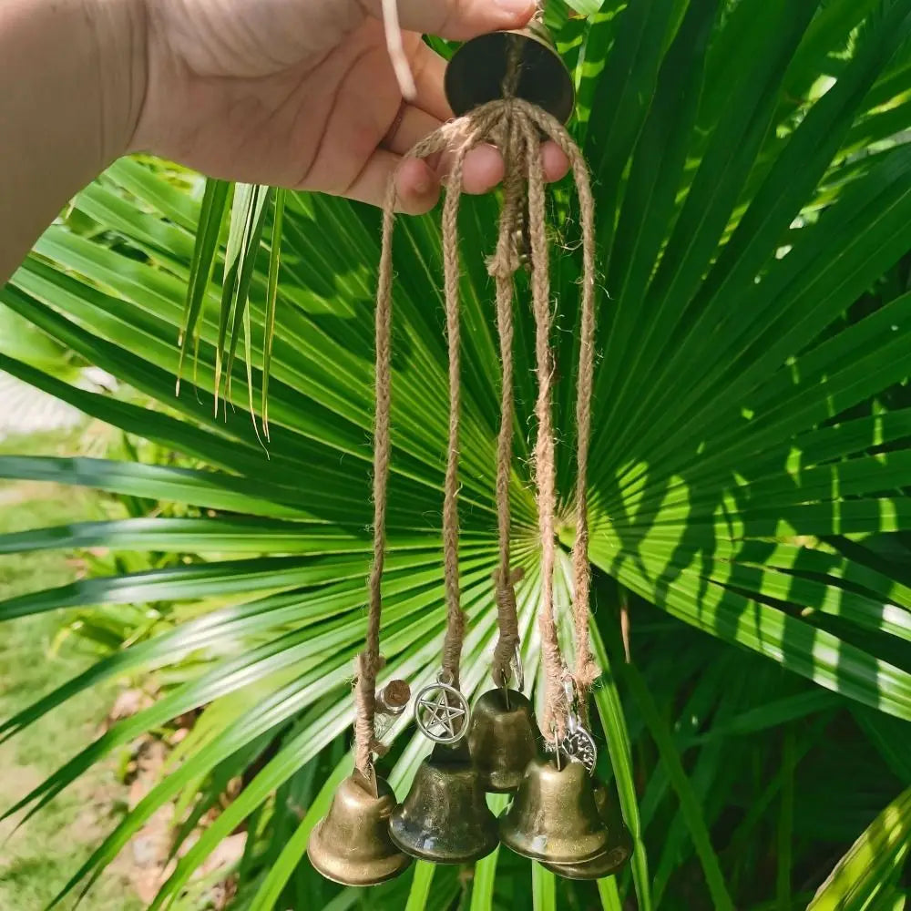 Witch Bells Protection Door Knob Hanger - Wind Chimes to Clear Negative Energy | Wicca & Witchcraft Home Decor