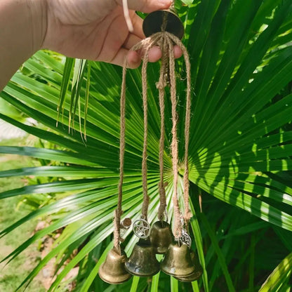 Witch Bells Protection Door Knob Hanger - Wind Chimes to Clear Negative Energy | Wicca & Witchcraft Home Decor