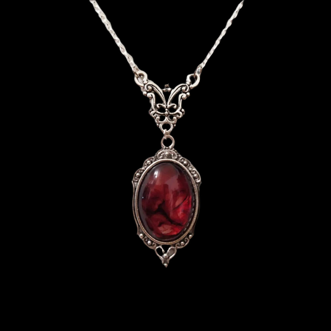 Gothic Vintage  Cameo Pendant Necklace