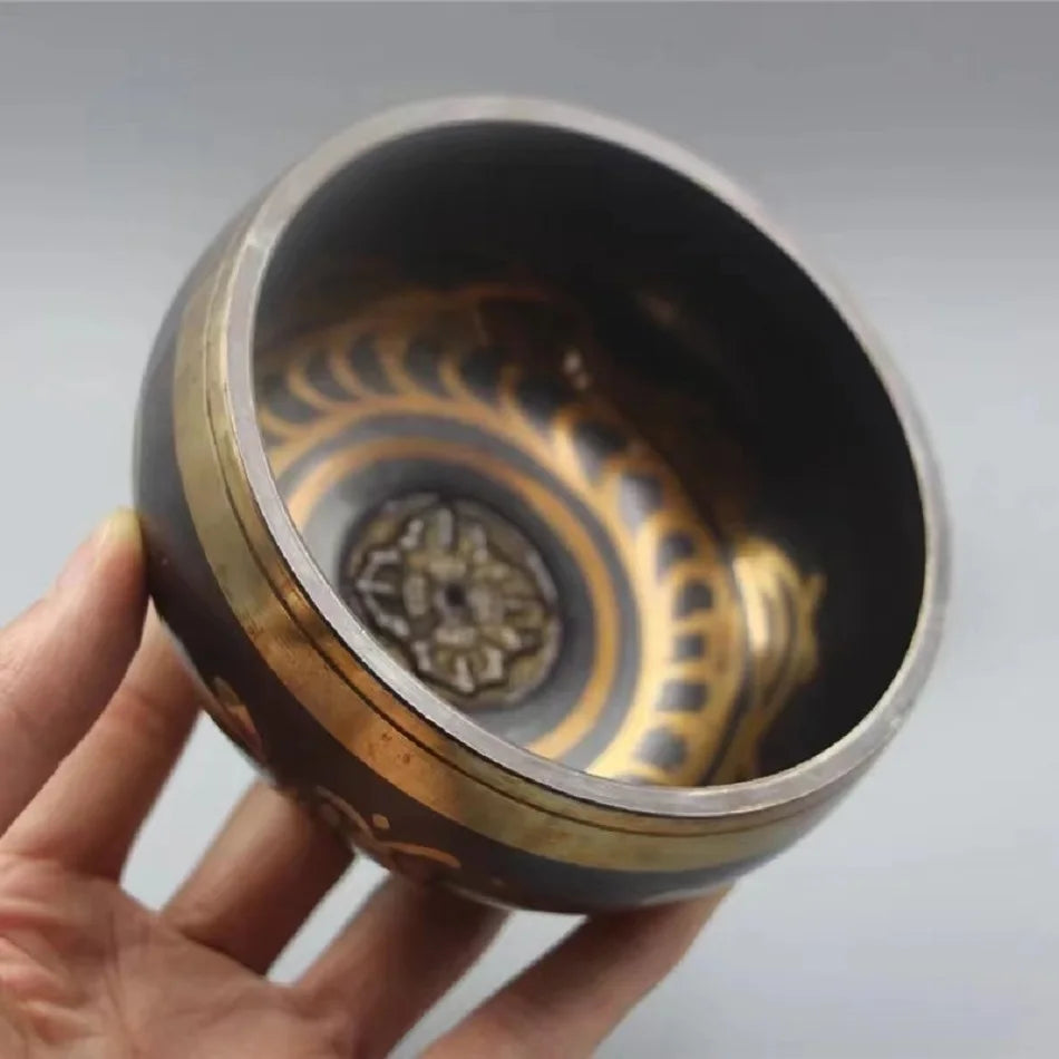 Tibetan Singing Bowl - Handmade Sound Healing Therapy Instrument for Yoga and Meditation