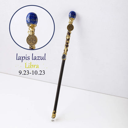 12 Constellation Crystal Stone Wand – Zodiac Magic Scepter