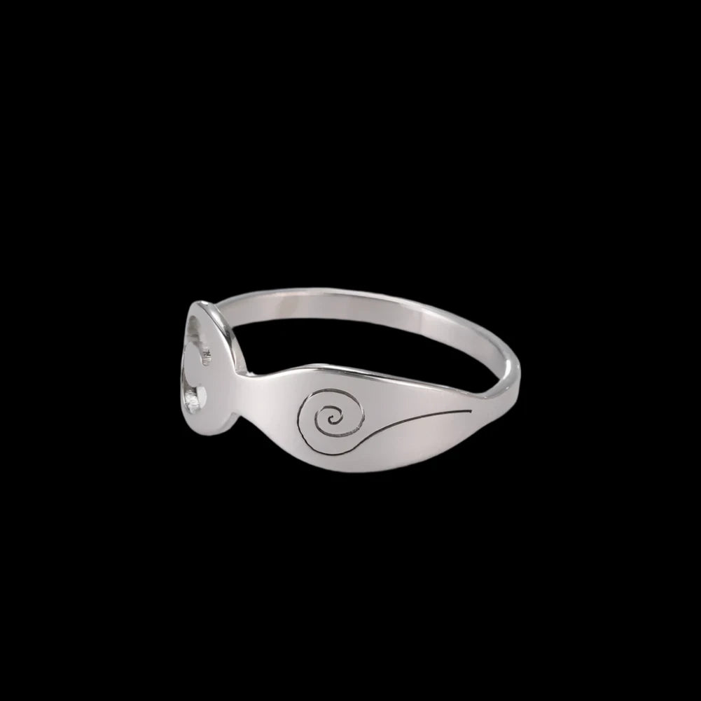 Goddess Spiral Symbol Stainless Steel Ring