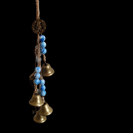 Handmade Witch Bells with Positive Energy - Wiccan Magic Wind Chimes for Home Protection & Decor