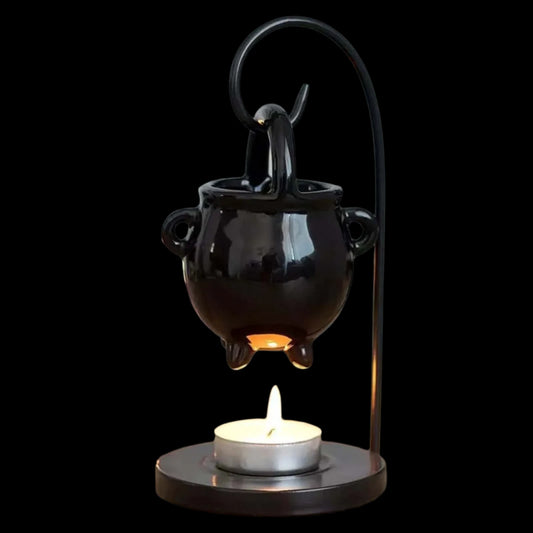 Ceramic Cauldron Essential Oil Burner - Witchy Hanging Diffuser