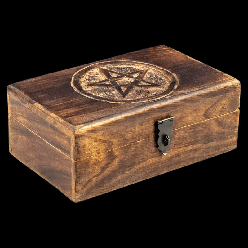 Mystical Pentagram Wooden Storage Box