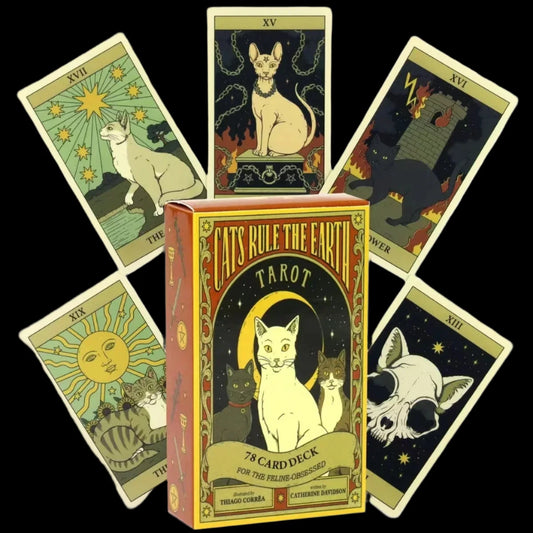 Cats Rule the Earth Tarot – 78-Card Deck of Feline Mysticism