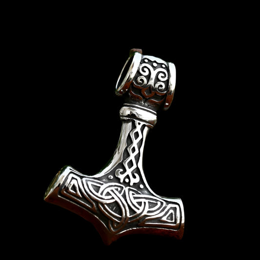 Stainless Steel Viking Thor Hammer Pendant