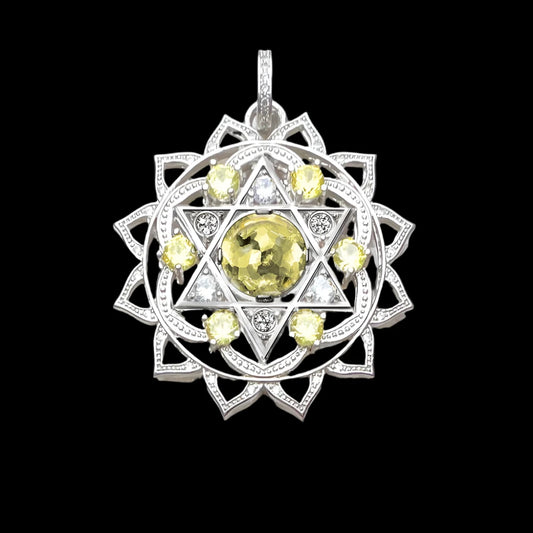 Sterling Silver Heart Chakra Pendant – 925 Fine Jewelry