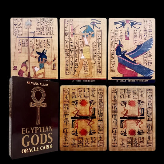 Egyptian Gods Oracle Cards – 36-Card Deck for Mystical Divination