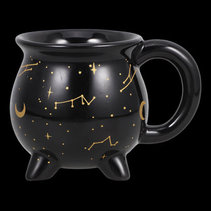 Celestial Cauldron Ceramic Mug - 13oz Mystical Coffee Cup