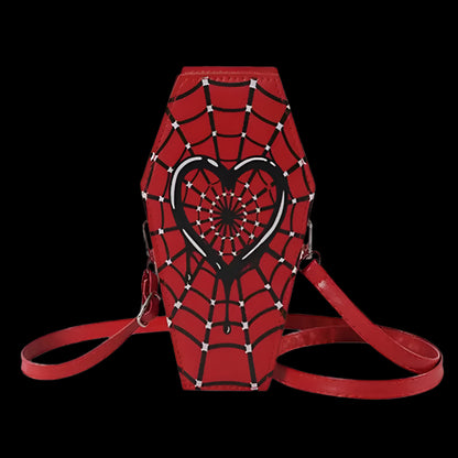 Spider Web Coffin Shoulder Bag