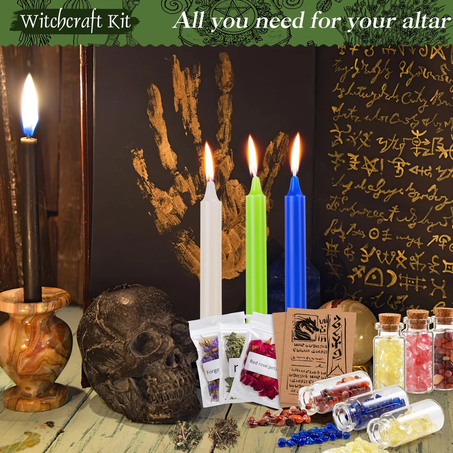 Wiccan Altar Supplies Witchcraft Starter Kit