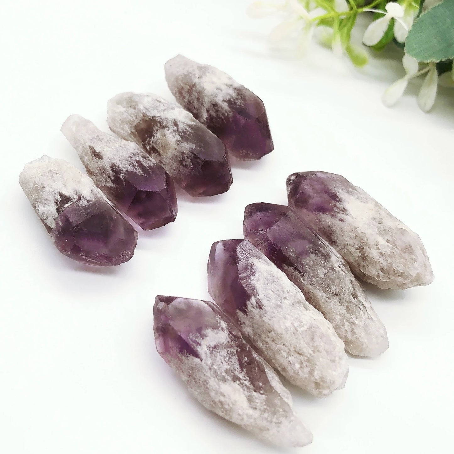 Natural Amethyst Raw Stone Point Mini Wands - Healing Crystals