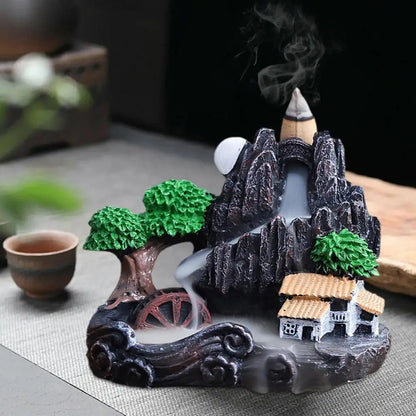 Backflow Incense Holder – Decorative Resin Design